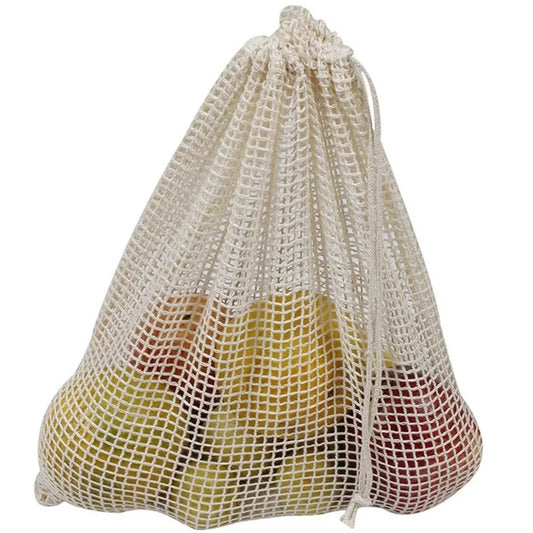Reusable Cotton Mesh Produce Bag