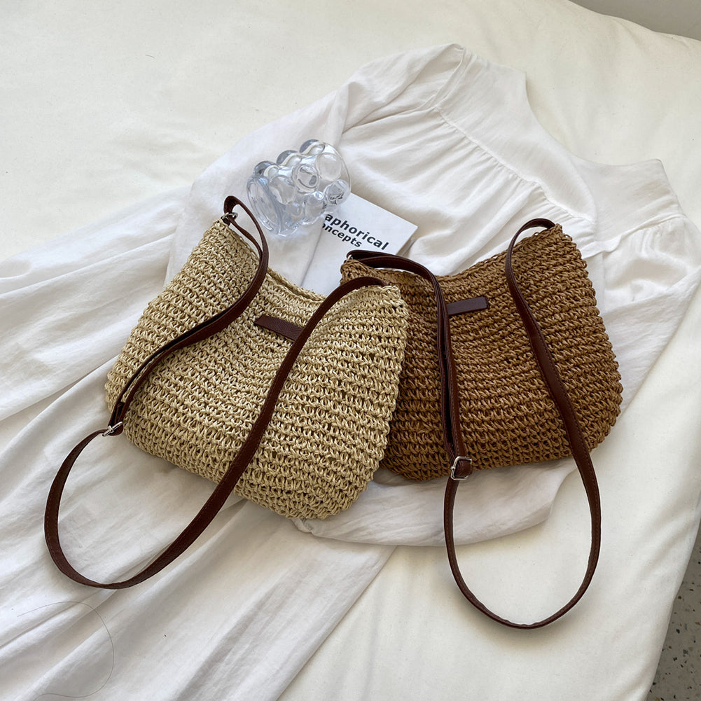 Sustainable Handwoven Straw Tote Bag - Eco-Friendly Beach & Vacation Bag